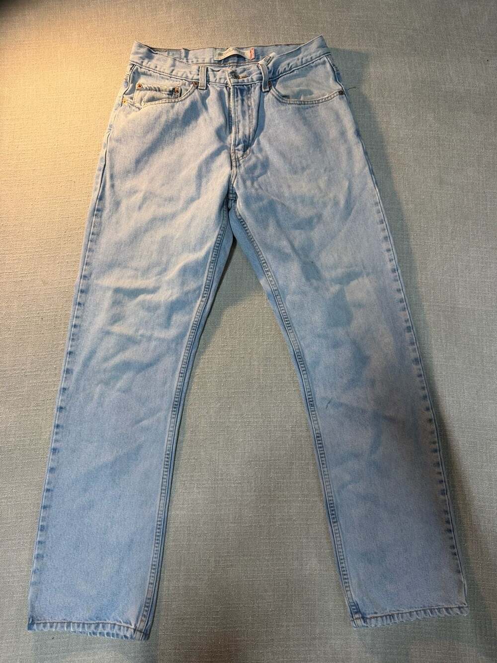Levi's 505 Regular Fit Light Wash Blue Denim Jeans Size 32x32